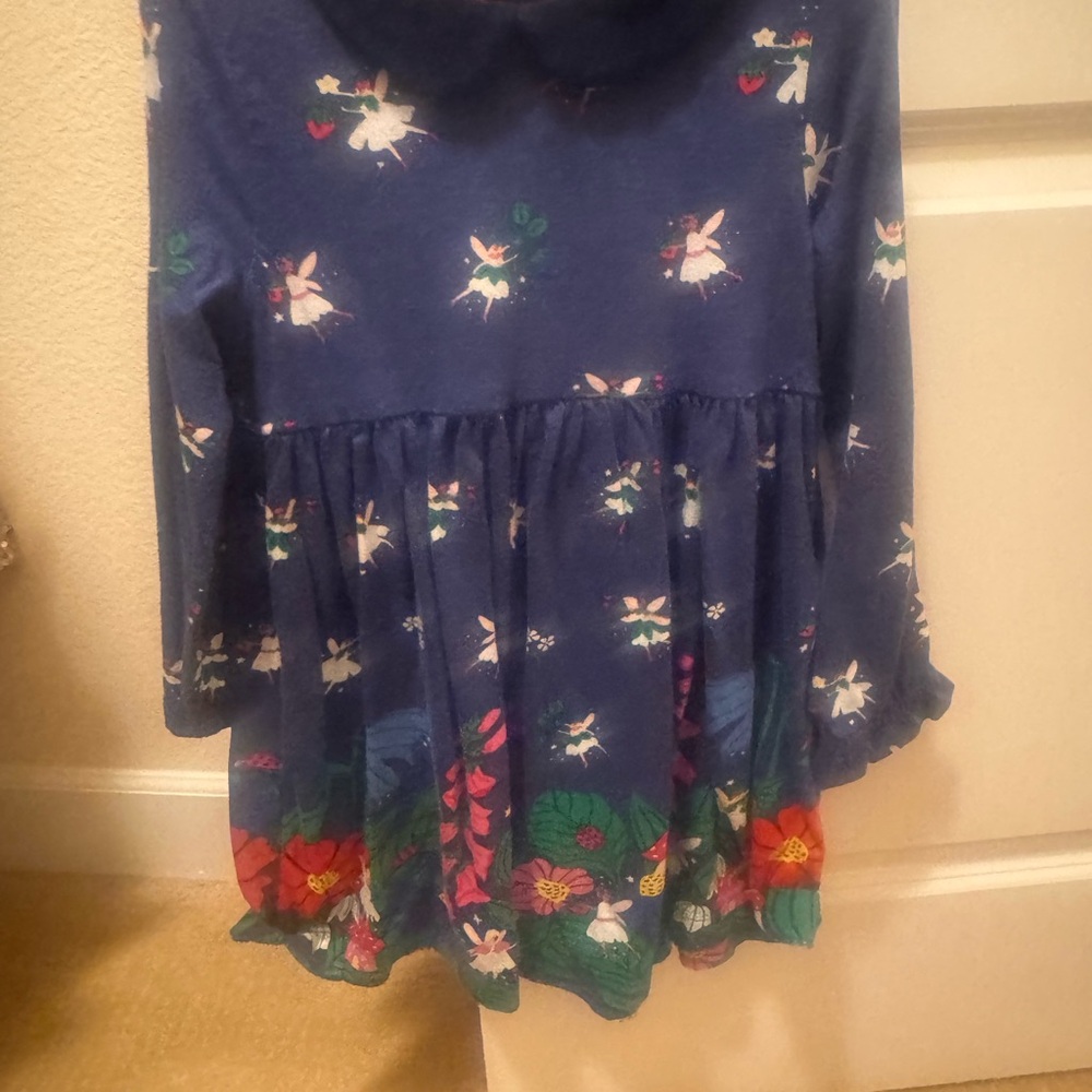 Mini Boden : Whimsical Fairy and Floral Print Dress - Picture 3 of 3